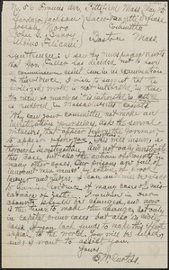 E. W. Curtiss autograph letter signed to Gardner Jackson, Joseph Moro, John G. Barry, and Aldino Felicani, Pittsfield, Mass., May 25, [1927?]