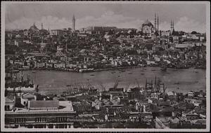 Constantinople. Vue panoramique et la Corne d'Or