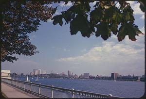 View across Charles River from Cambridge, Massachusetts