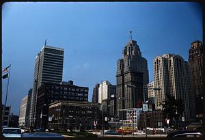 Penobscot Building, Buhl Building, and Guardian Building in Detroit, Michigan