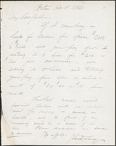 Letter from John D. Long to Zadoc Long, February 11, 1866