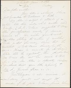 Letter from John D. Long to Zadoc Long and Julia D. Long, June 19, 1866