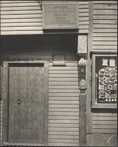 Paul Revere House, Boston, Mass., detail, door post [illegible]