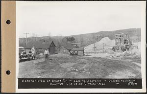 Contract No. 20, Coldbrook-Swift Tunnel, Barre, Hardwick, Greenwich, general view of Shaft 11, looking easterly, Quabbin Aqueduct, Hardwick, Mass., May 13, 1935