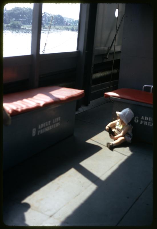 Baby on the river boat