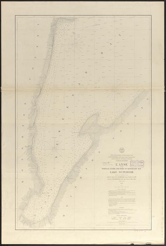 L'Anse including Portage Entry and part of Keweenaw Bay, Lake Superior