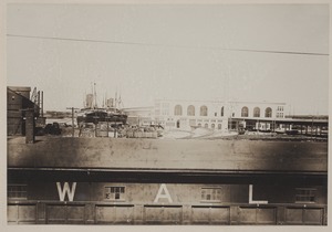 Photograph Album of the Newell Family of Newton, Massachusetts - Commonwealth Pier with Two German Freighters -