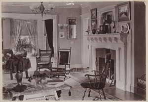 Photograph Album of the Newell Family of Newton, Massachusetts - Interior Julian C. Jaynes Residence -