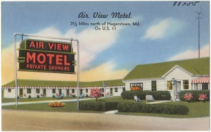 Air View Motel, 3 1/2 miles north of Hagerstown, Md. on U. S. 11