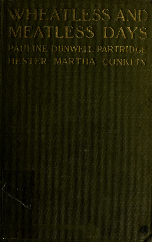 Wheatless and meatless days Digital Commonwealth