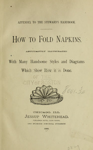 How to fold napkins.