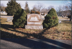 Wallace and Irma Dana's gravestone, Pine Grove Cemetery, South Yarmouth, Mass.
