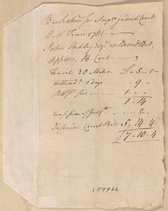 Bill of Costs, Supreme Judicial Court