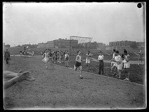 Two runners racing