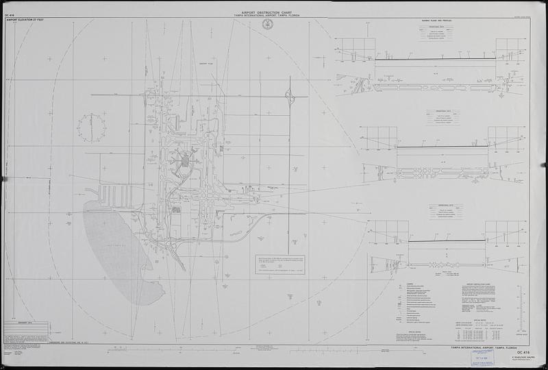 Airport obstruction chart, OC 416, Tampa International Airport, Tampa, Florida