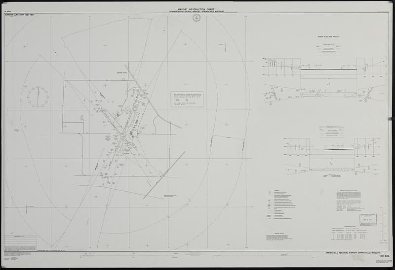 Airport obstruction chart, OC 604, Springfield Regional Airport, Springfield, Missouri