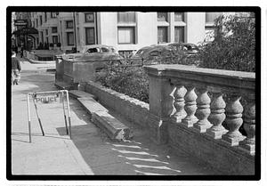 Broken balustrade