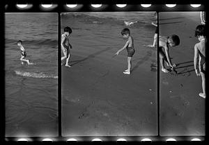 Children at a beach