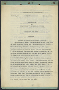 Sacco-Vanzetti Case Records, 1920-1928. Defense Papers. Decision on Affidavit of William H. Proctor, October 1, 1924. Box 16, Folder 19, Harvard Law School Library, Historical & Special Collections