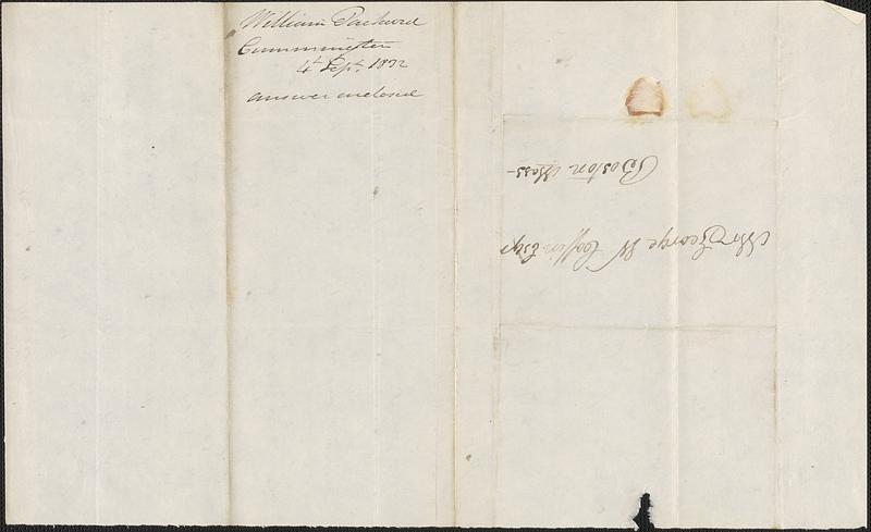 William Packard to George Coffin, 4 September 1832 - Digital Commonwealth