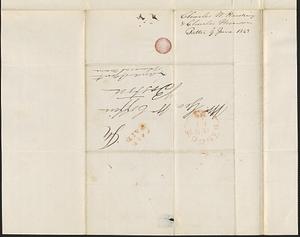 Charles Harding and Charles Hanson to George Coffin, 9 June 1843