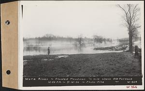 Ware River, flooded meadows 1/4 mile above Old Furnace, Hardwick, Mass., 12:50 PM, Mar. 12, 1936