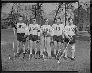 Lacrosse '42, Harry McCormick, C. Colby Bent, Floyd Barney, David Dockham, and Albert Coty