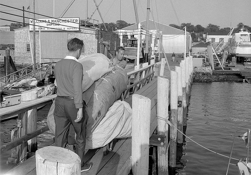 Sailboat Sovereign, Williams & Manchester Shipyard, Newport, RI