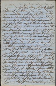 Letter from Thomas F. Cordis to John D. Long, August 5, 1873