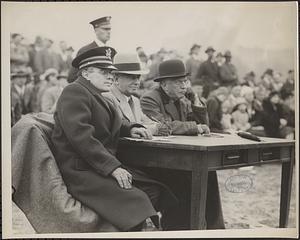 Judges at band contest on Common
