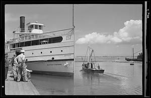 The steamer at North Wharf, Nantucket