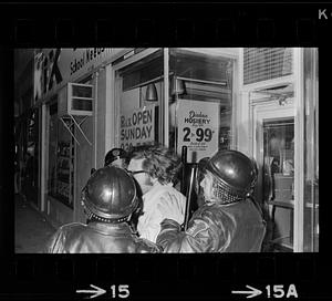 Harvard Square anti-war riot