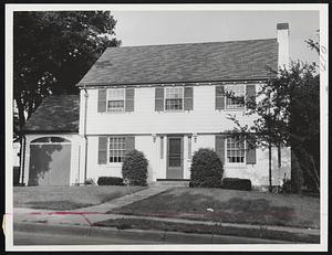 Millionaire Lives Here - Home of Charles W. Abbott, 310 Parker St., Newton, who has been left $1,125,000 by employer he long served as secretary.