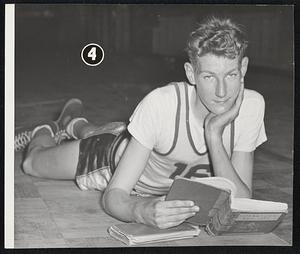 It Isn’t All Fun-And just to show the teacher that athletes study, at least a little, here is Somerville’s Johnny Silk with his books.