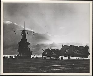 Sky over French Morocco on the evening of the day Allied forces invaded North Africa