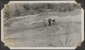 Excavating for the standpipe foundation