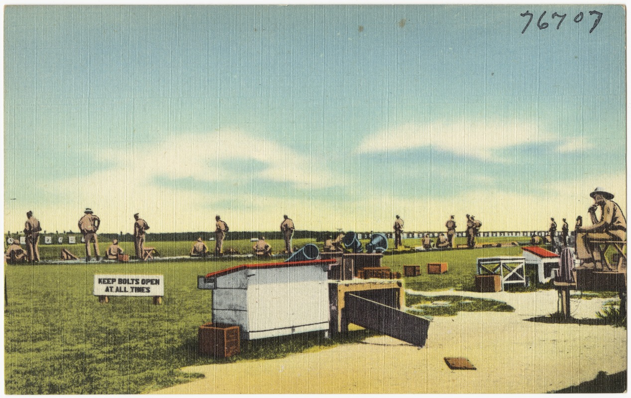 Firing line, Marine Corps Recruit Depot, Parris Island, S. C.