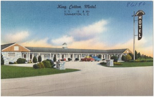 King Cotton Motel, U.S. 15 & 301, Summerton, S. C.