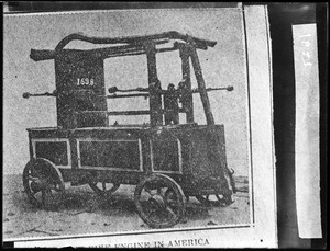 Fire engine Bethlehem Pennsylvania 1698