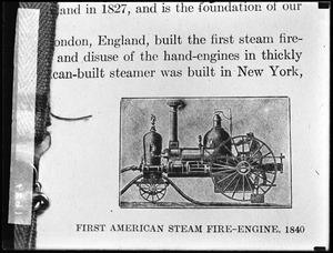 First American steam fire engine 1840