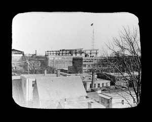 Office and cranes, Fore River Plant