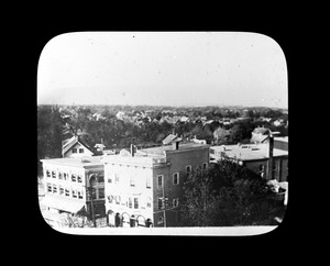 View from belfrey of Adams Temple