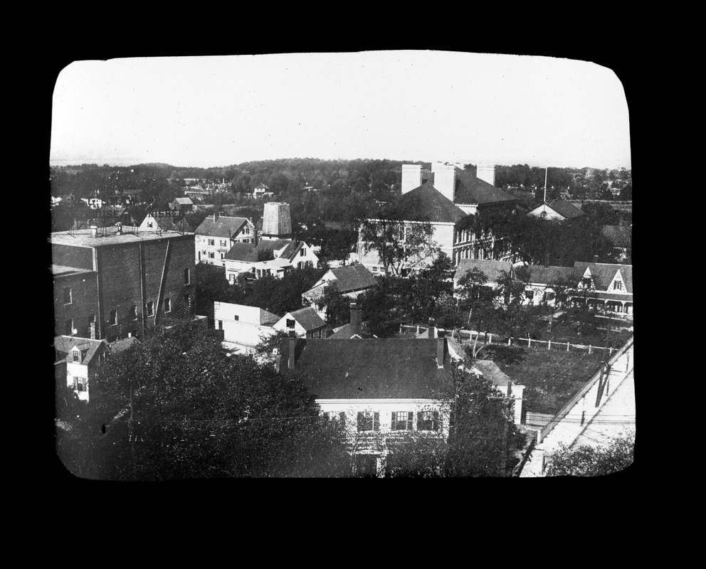 View from belfrey of Adams Temple