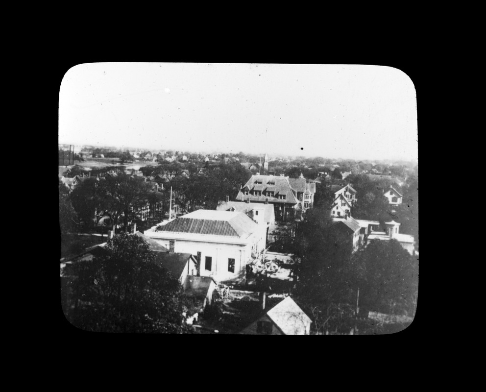 View from belfrey of Adams Temple