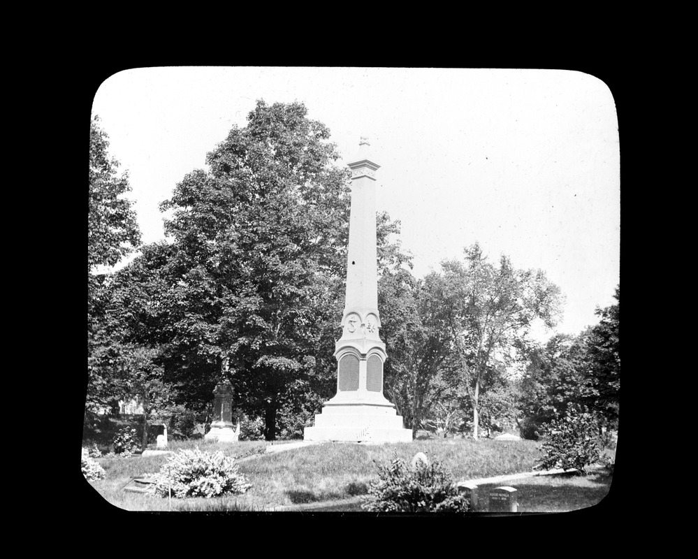 Soldier's Monument, Mount Wollaston Cemetery Digital Commonwealth