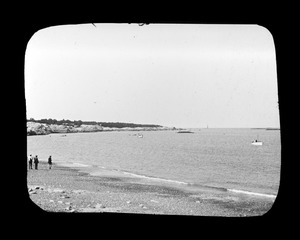 Minot's Light, the glades and shore from Breakwater Light at North Scituate