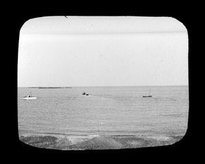 Minot's Light, the glades and shore from Breakwater Light at North Scituate