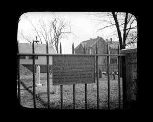 Gate inscription Christ Church Cemetery