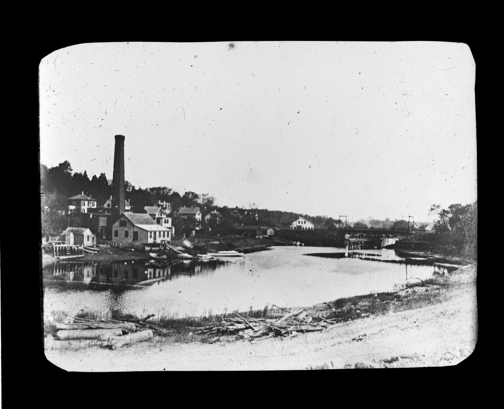 Fore River above toll bridge westerly view