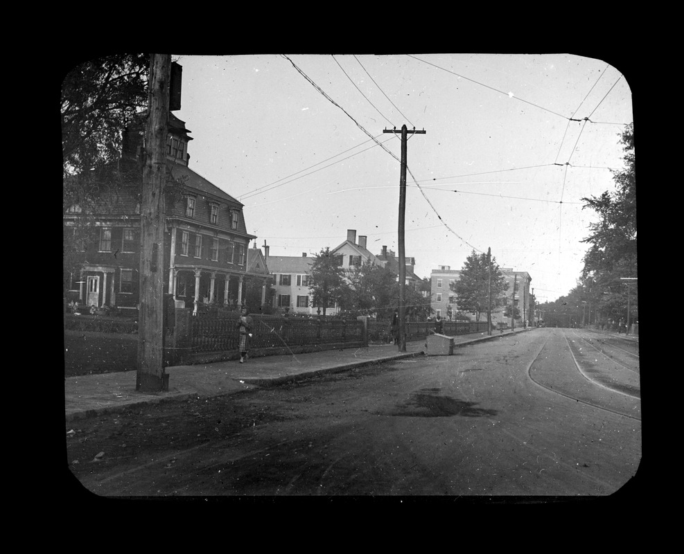 School Street after widening, northerly Side Digital Commonwealth